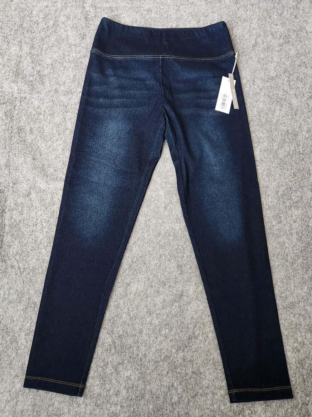 NWT Soft Surroundings Easygoing Leggings Women's S Blue Stretch Ankle Soft Knit